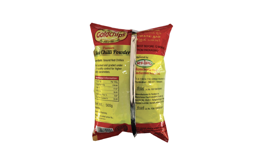 Goldchips Red Chilli Powder    Pack  50 grams
